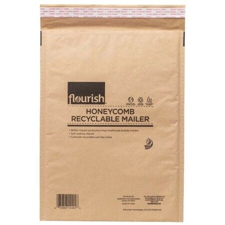 Duck Brand Mailers, Recyclable/Recycled, 10.6inx14.8in, Brown,  DUC287433